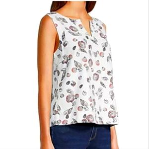 Liz  Clairbones white shell blouse